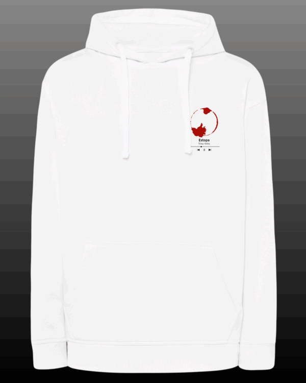 SUDADERA ESTOPA - VINO TINTO - Imagen 2
