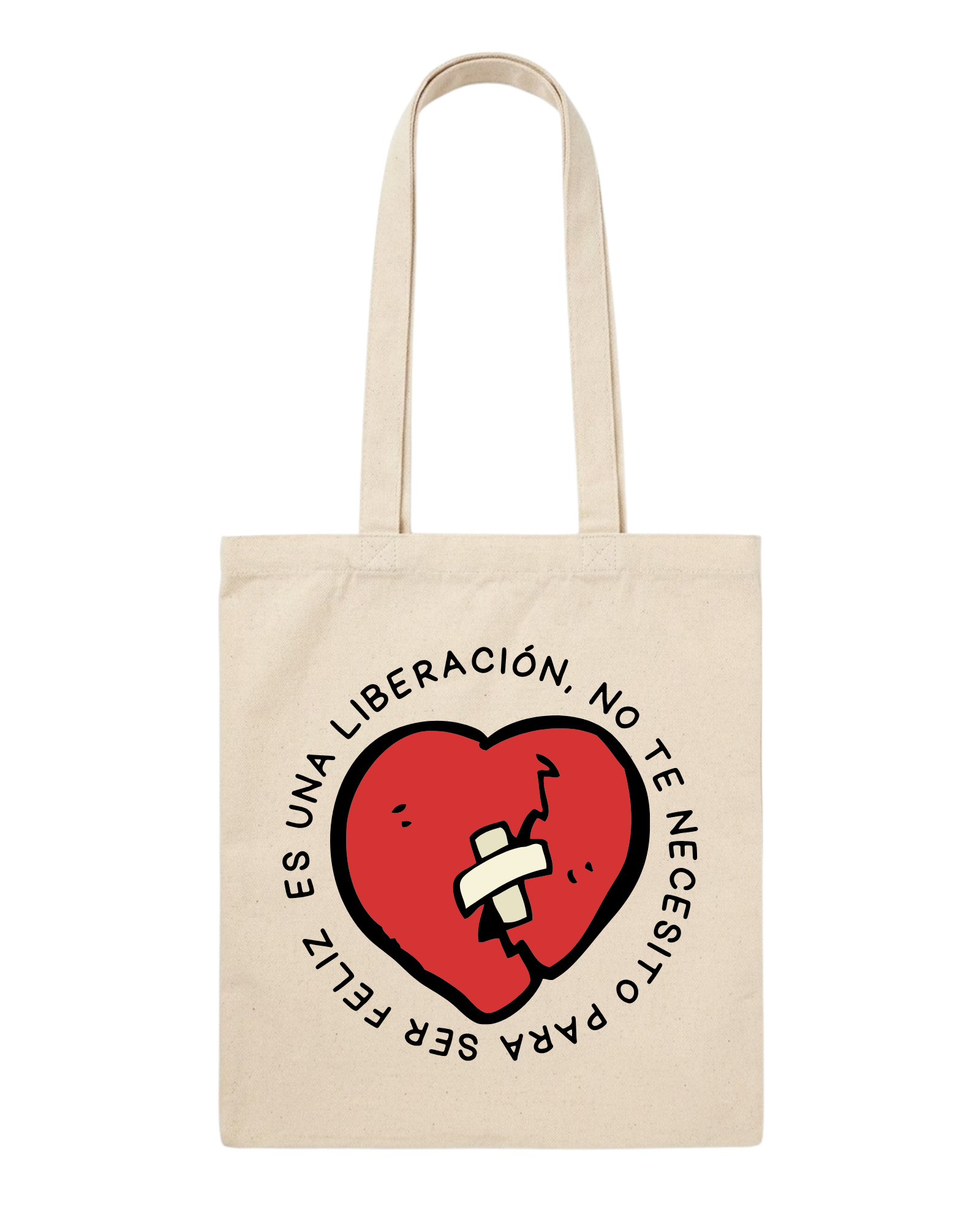 MOCHILA O TOTEBAG NO TE NECESITO PARA SER FELIZ