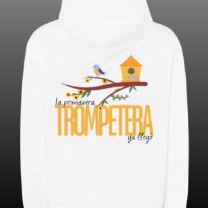 SUDADERA LOS DELINCUENTES - LA PRIMAVERA TROMPETERA BLANCA