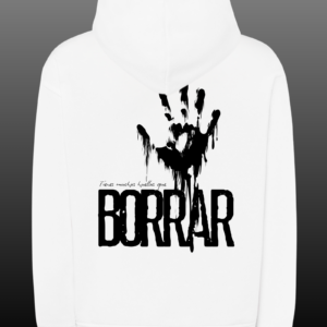 SUDADERA HÉROES DEL SILENCIO - ENTRE DOS TIERRAS (BLANCA)