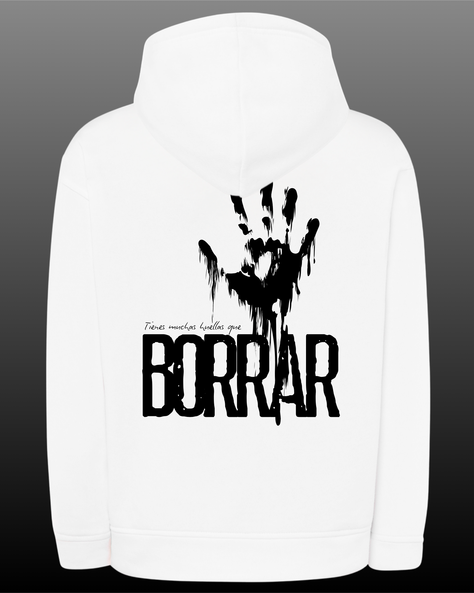 SUDADERA HÉROES DEL SILENCIO - ENTRE DOS TIERRAS (BLANCA)
